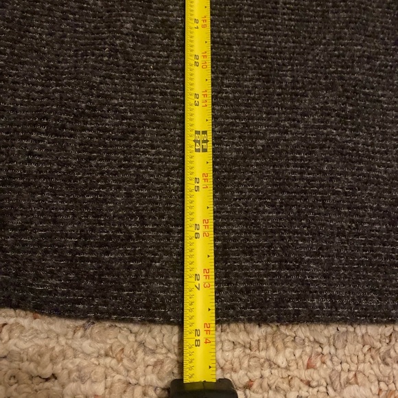 Matty M grey ribbed long sleeve ribbed shirt with mock neck size Medium oversize - Picture 7 of 11